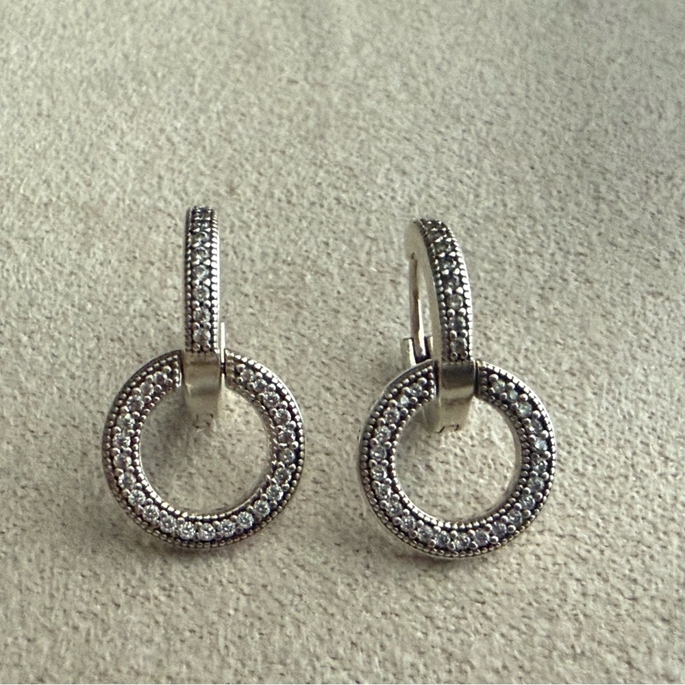 Pandora Silver Hoop Earrings